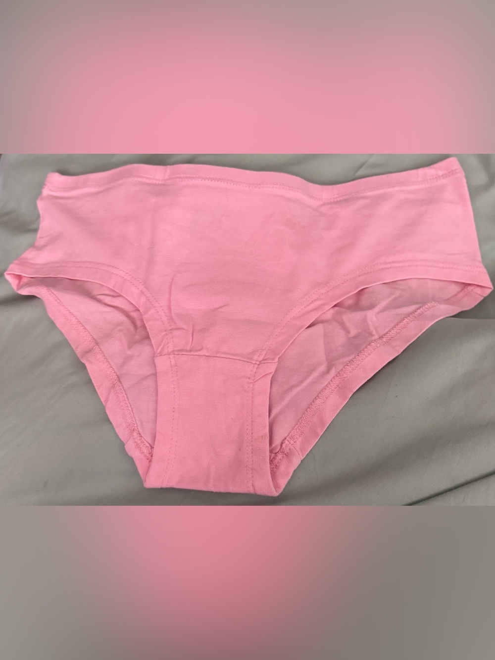 Sexy Basics Classic Pink Cotton Bikini Briefs